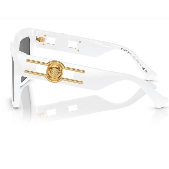 1010. Versace Medusa Deco Butterfly White Sunglasses main image 9